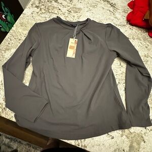 Gray Women's Dress Top